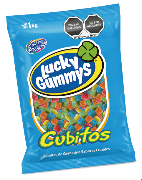 Gomitas Cubitos con 1kg.