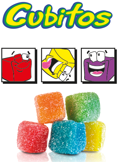 Gomitas Cubitos con 1kg.