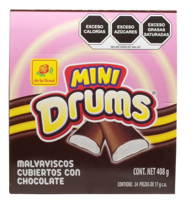 Mini Drums 24 piezas 17 grs c/u