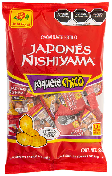 Cacahuate Japonés Paquete Chico 20 piezas 28 grs