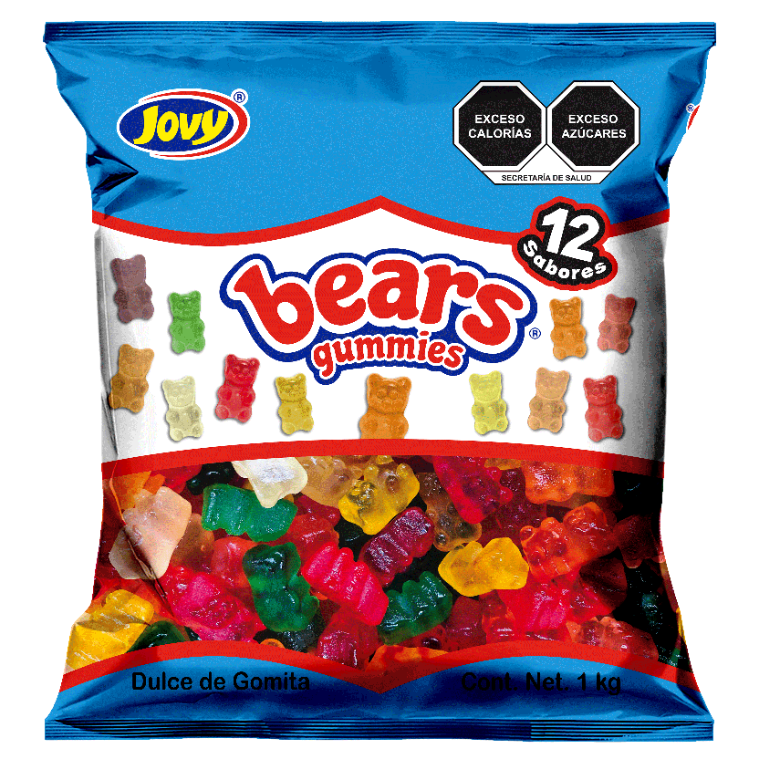 BEARS GUMMIES 12 SABORES con 1kg.