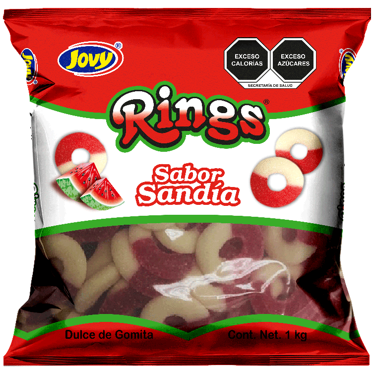 RINGS SABOR SANDÍA con 1kg.