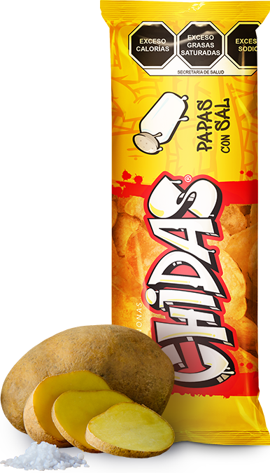 Caja de CHIDAS PAPAS CON SAL