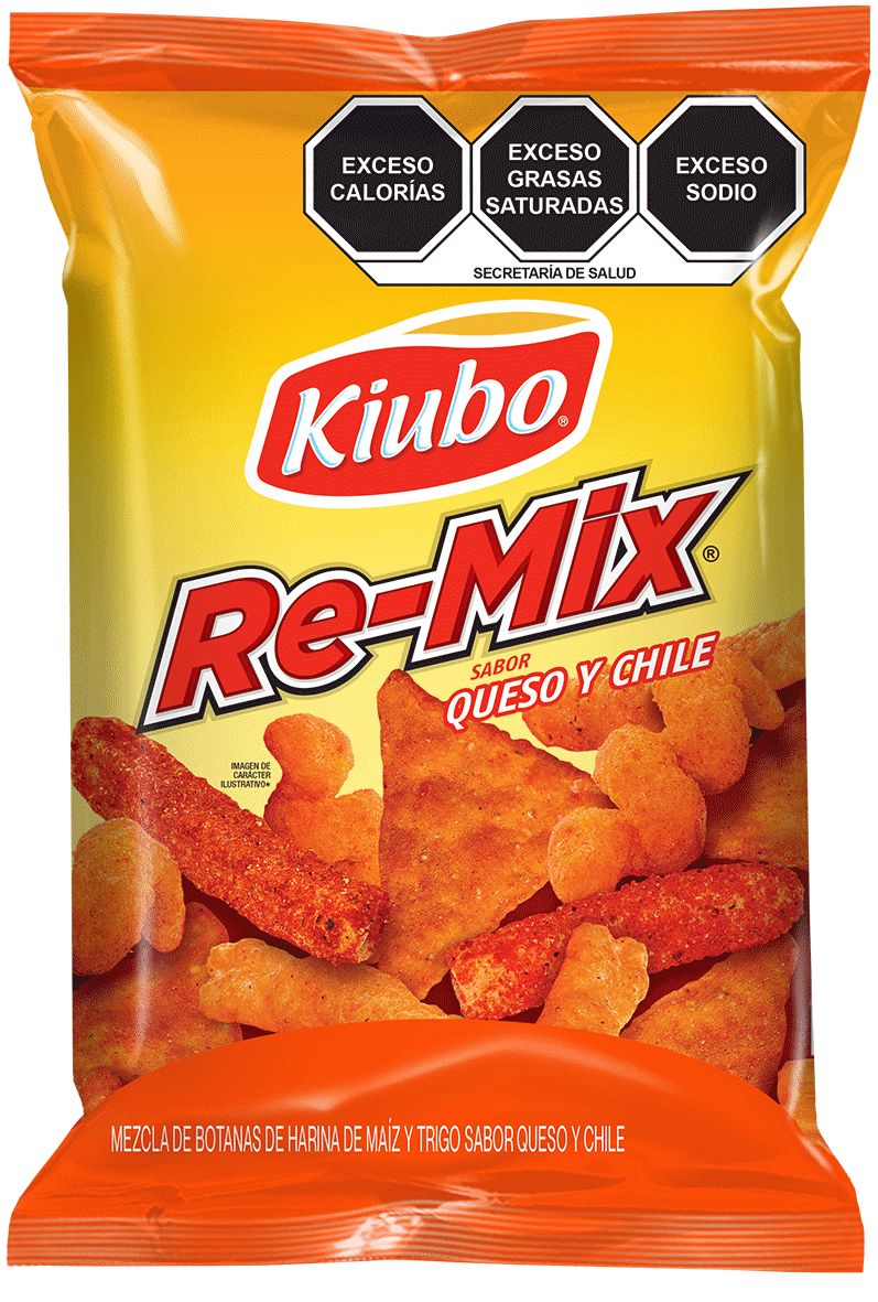 RE-MIX QUESO Y CHILE CAJA con 80 piezas