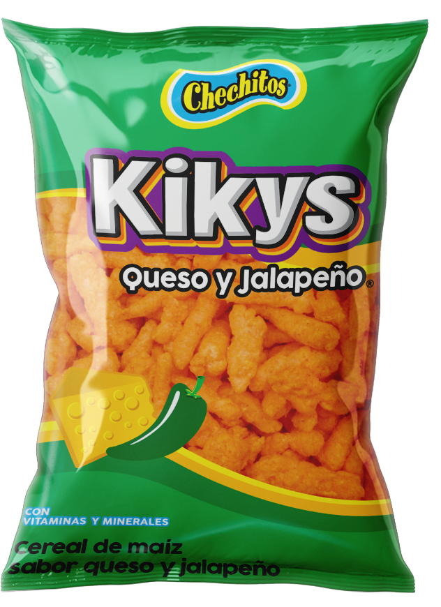 KIKYS QUESO Y JALAPEÑO bolsa con 25 piezas