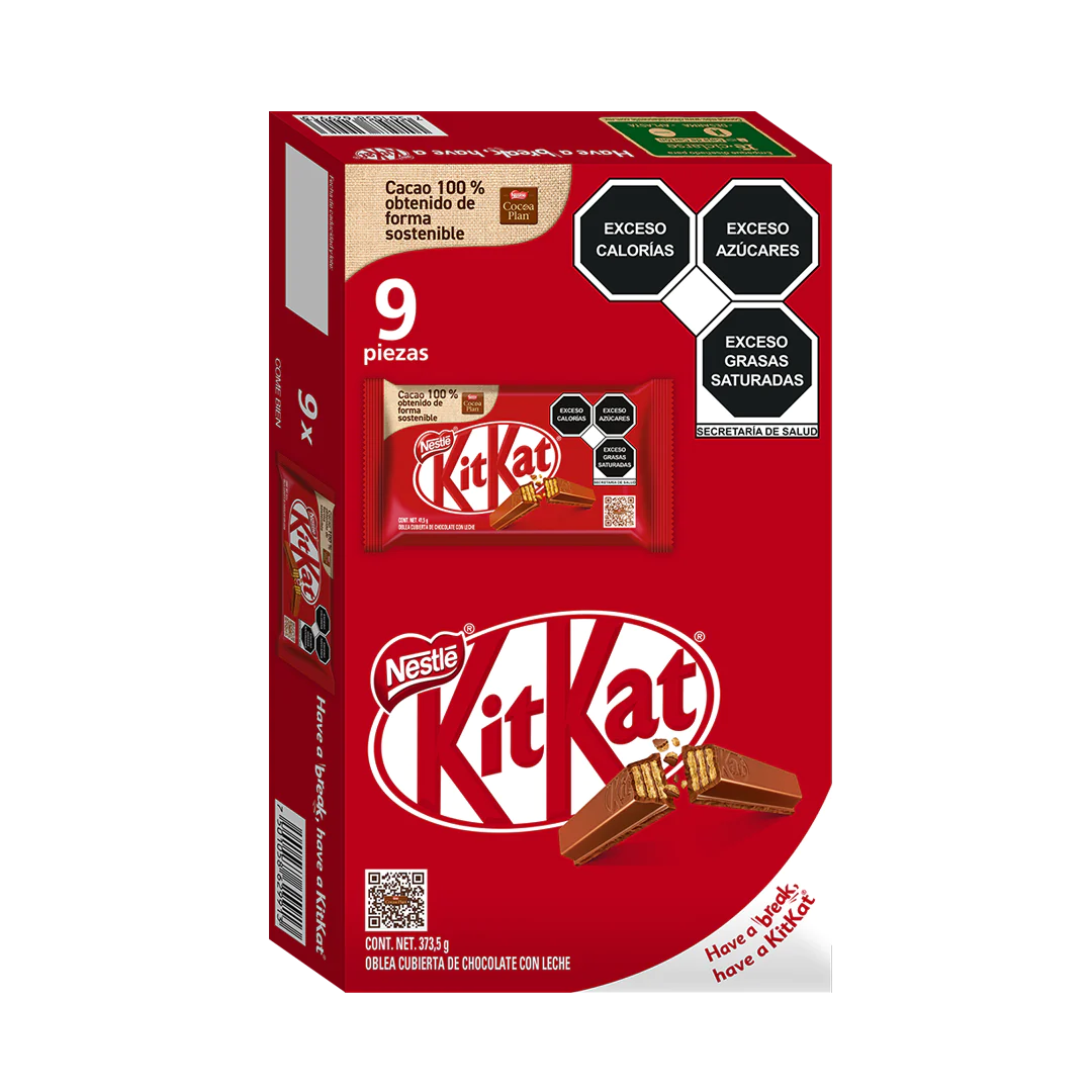 Kit Kat Chocolate Nestlé 9 Piezas
