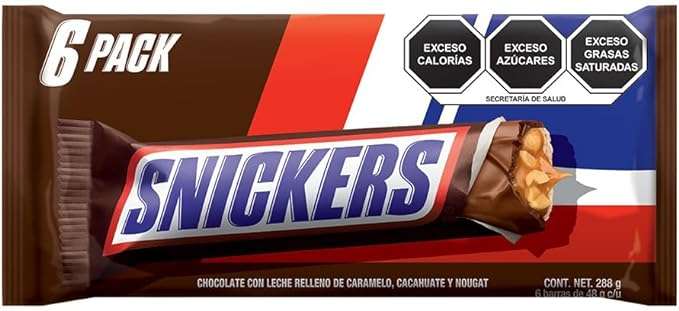 Snickers Chocolate 6 Piezas