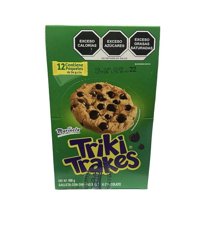 Galletas Triki Trakes Marinela 12 Paquetes Cont. Net. 408 Grs.